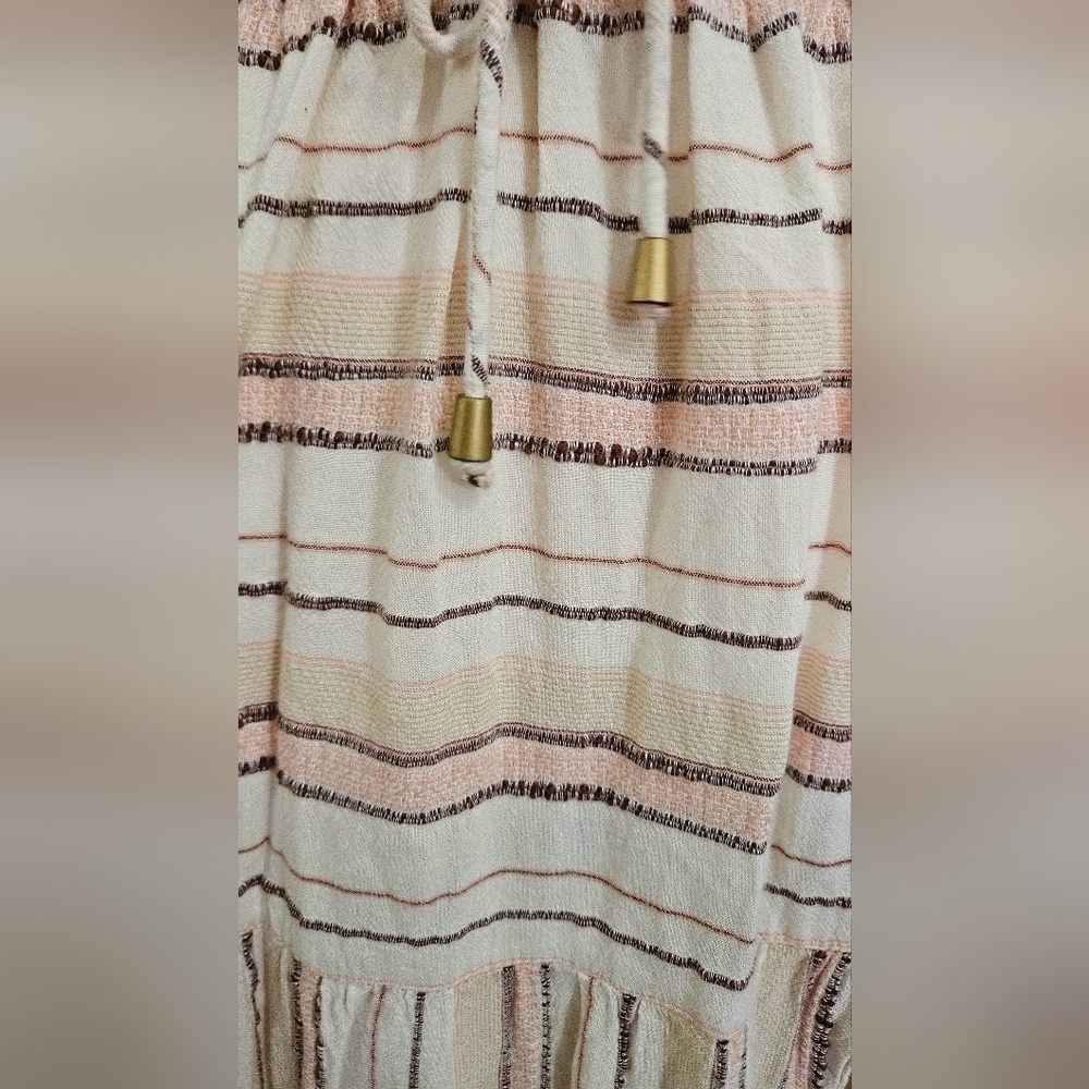 L*Space Emma Sunsoaked Stripe Plunge Cover-Up Maxi Dress Size Small - Picture 8 of 15